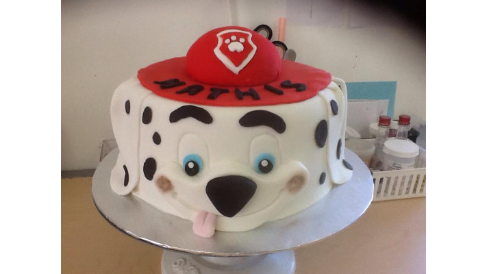 Gâteau fondant Pat patrouille